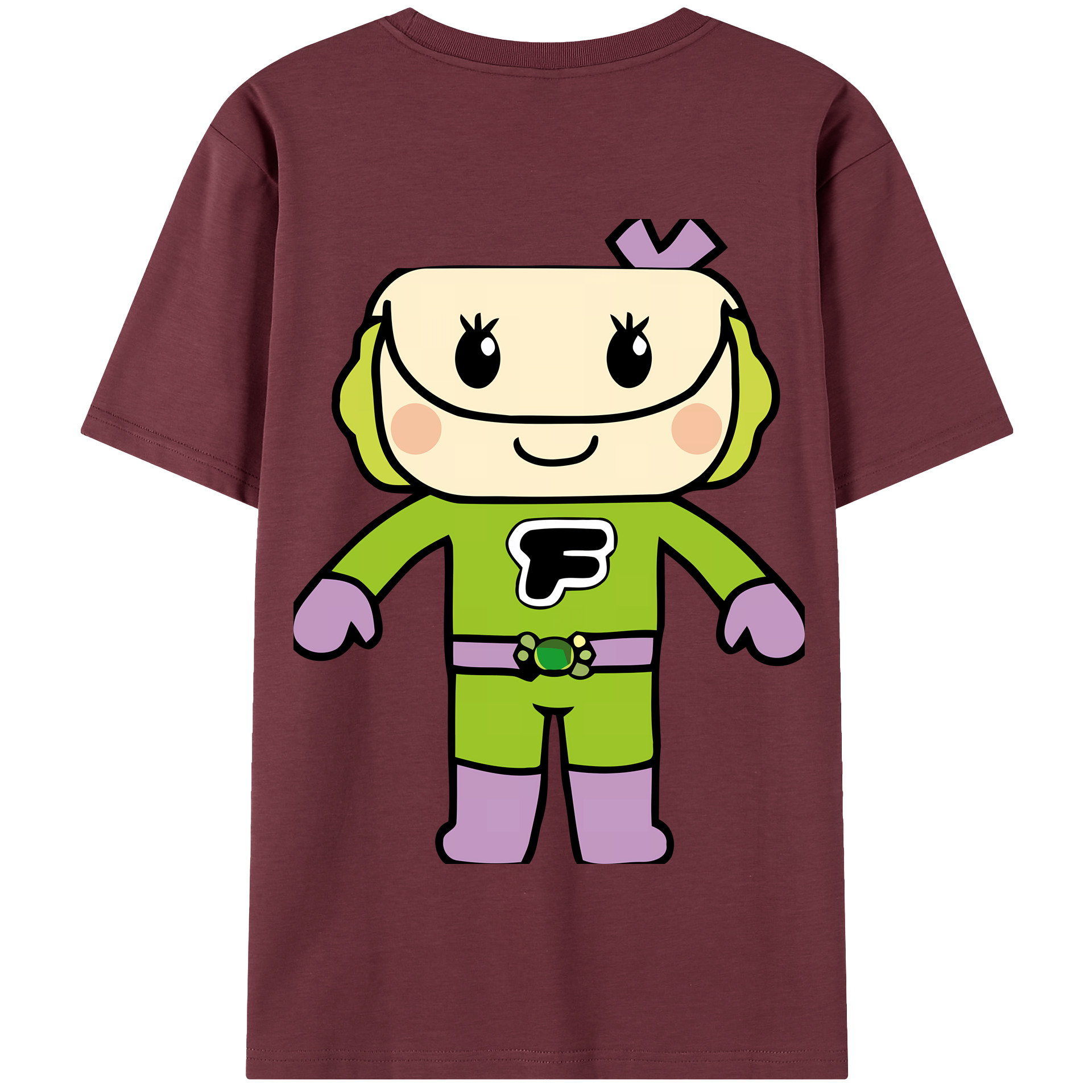 （画像用） アンパンマン Anpanman 綿100％半袖Tシャツ（背面プリント）